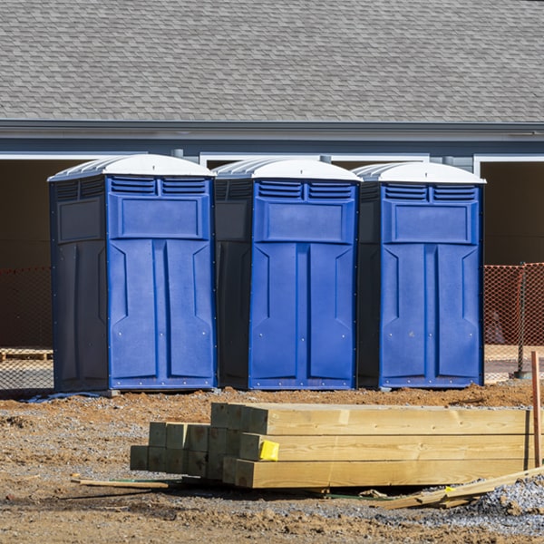 what is the maximum capacity for a single porta potty in Charleston Arkansas